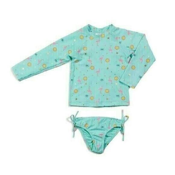 $66 EGG by SUSAN LAZAR Kaitlyn Two-Piece Swim Bathing Suit NEW SPF 50+Guard 2T - Picture 1 of 4